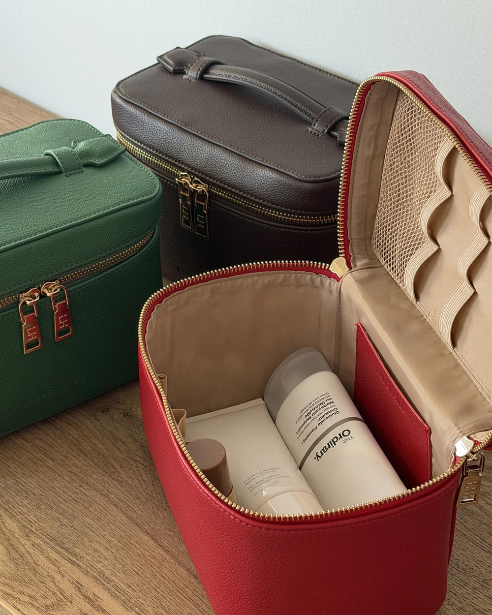 Camden Cosmetic Case Red - Pure Apotheca