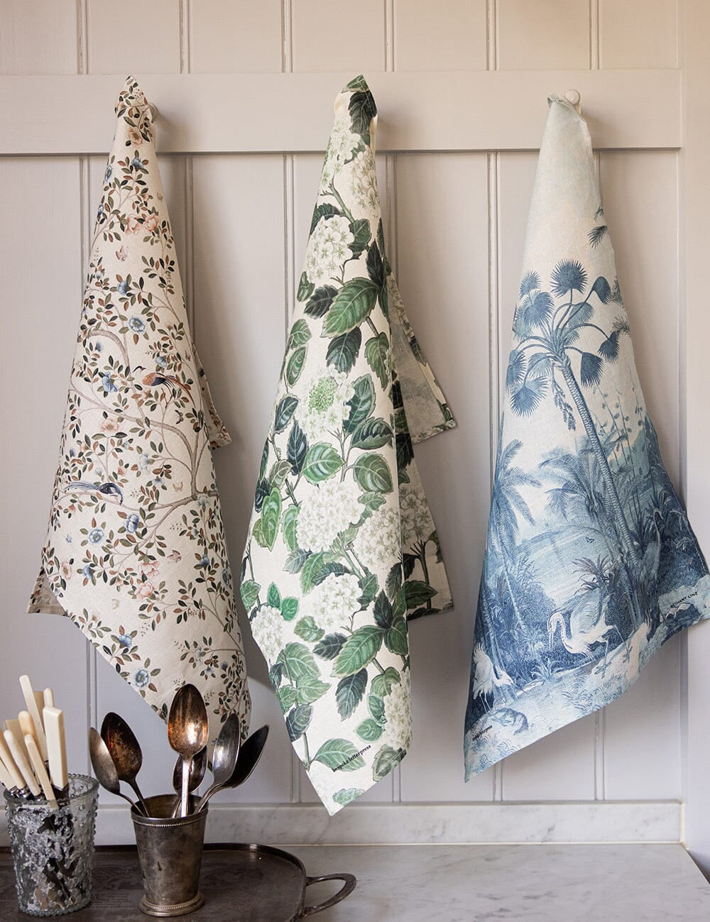 Camellia Tree Linen Tea Towel - Pure Apotheca