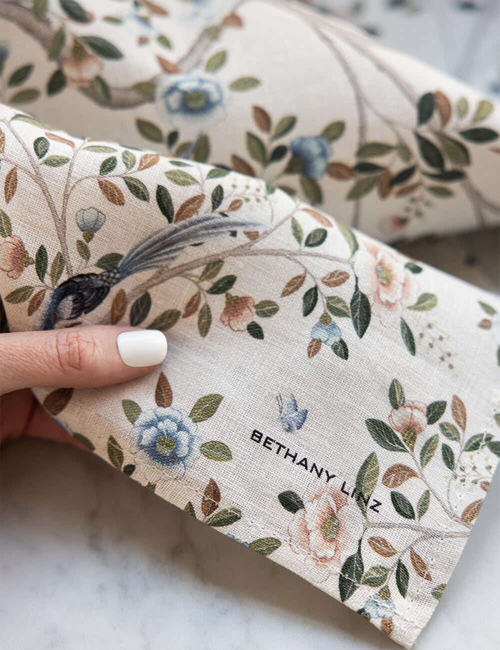 Camellia Tree Linen Tea Towel - Pure Apotheca