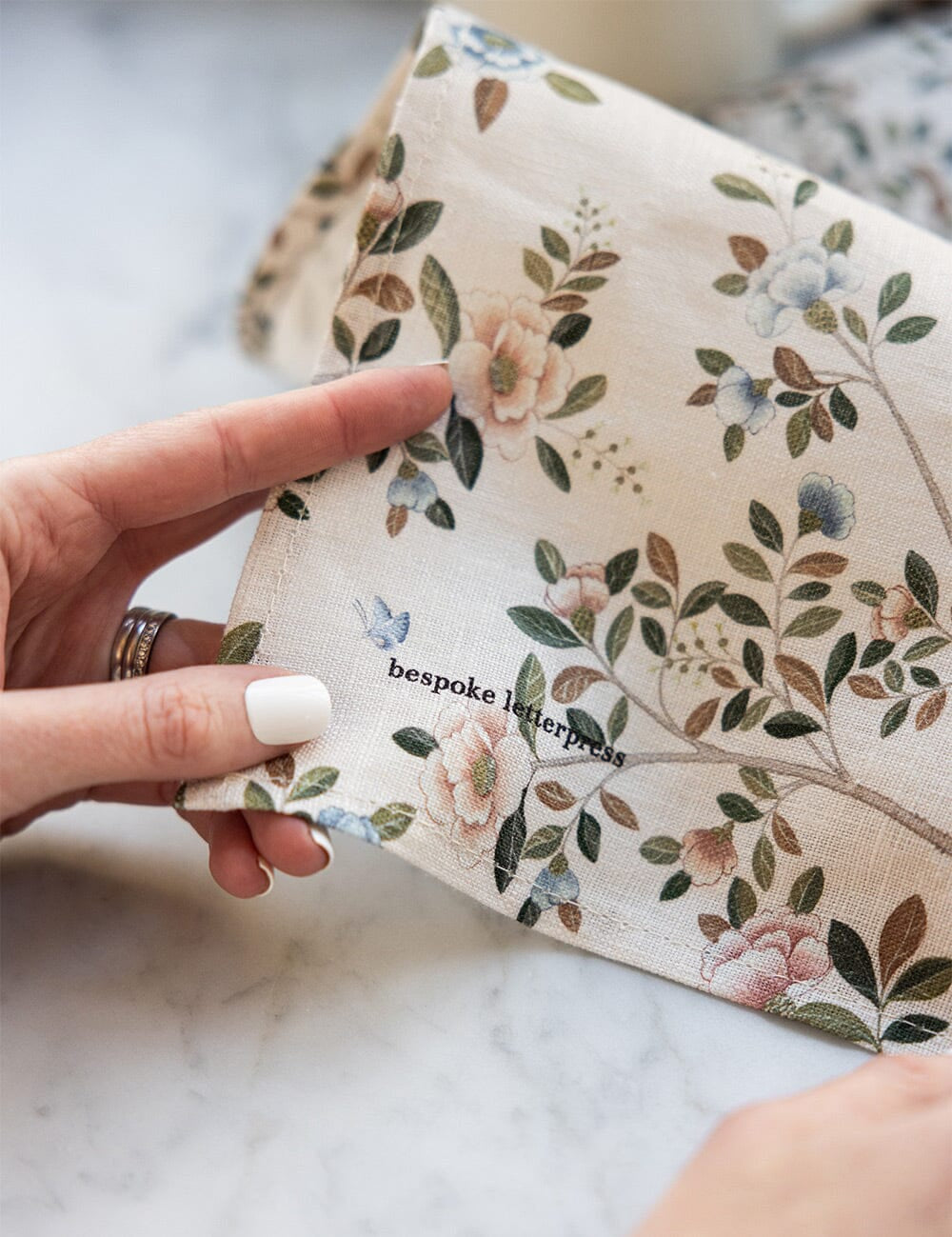 Camellia Tree Linen Tea Towel - Pure Apotheca