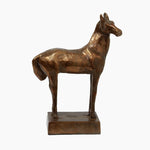 Camelot Horse Sculpture Antique Gold - Pure Apotheca