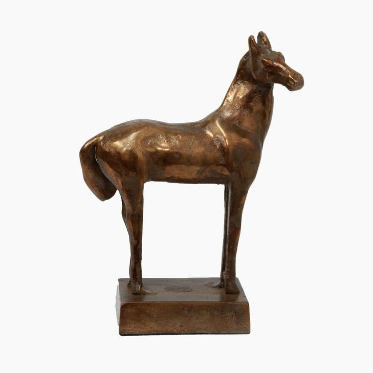 Camelot Horse Sculpture Antique Gold - Pure Apotheca