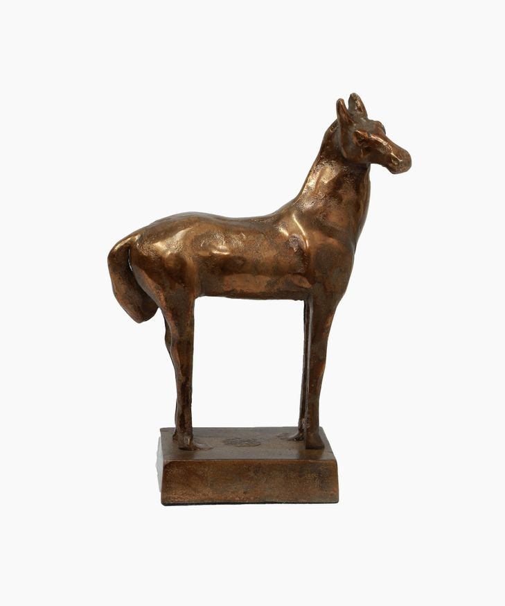 Camelot Horse Sculpture Antique Gold - Pure Apotheca