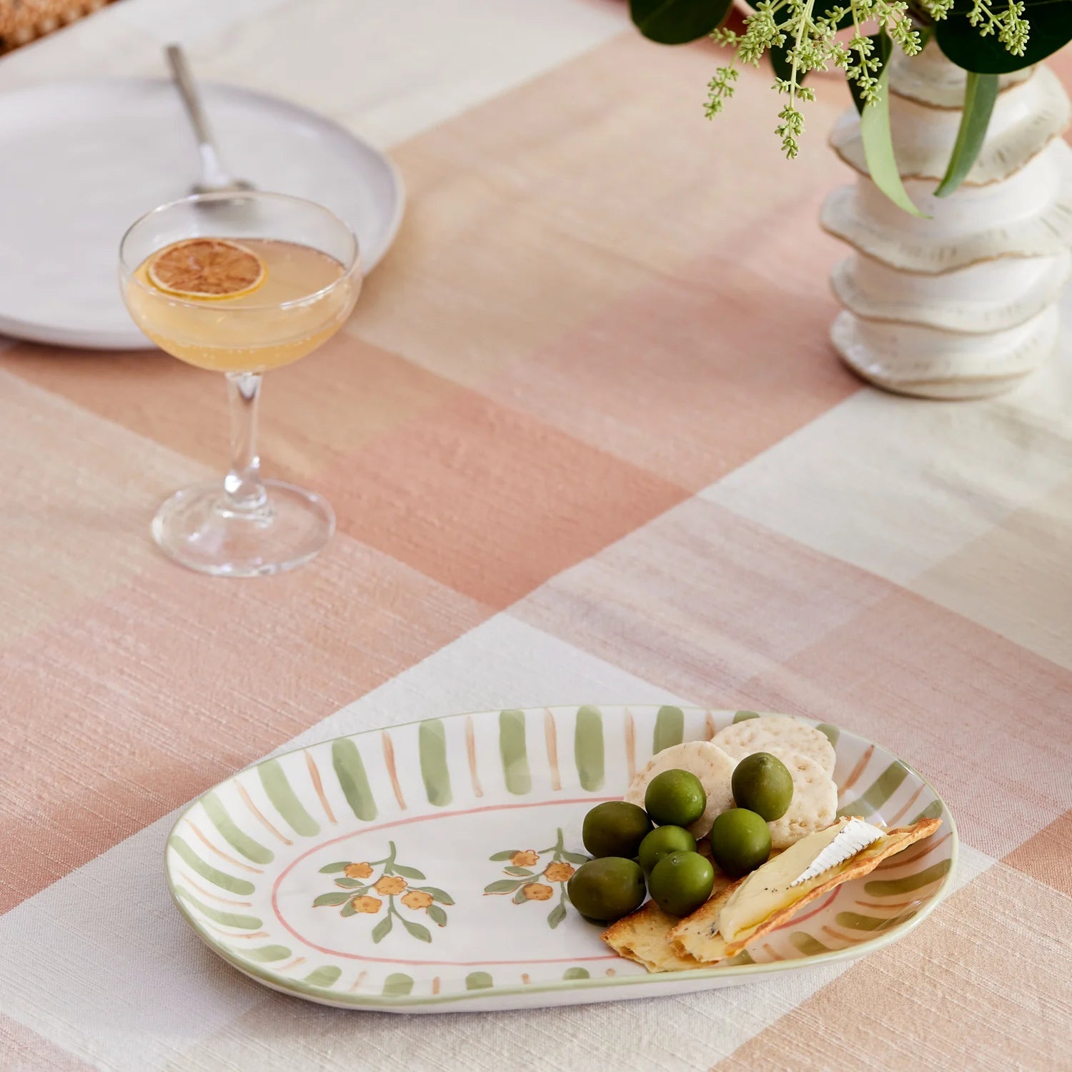 CAMILLE PINK/GREEN PLATTER - Pure Apotheca