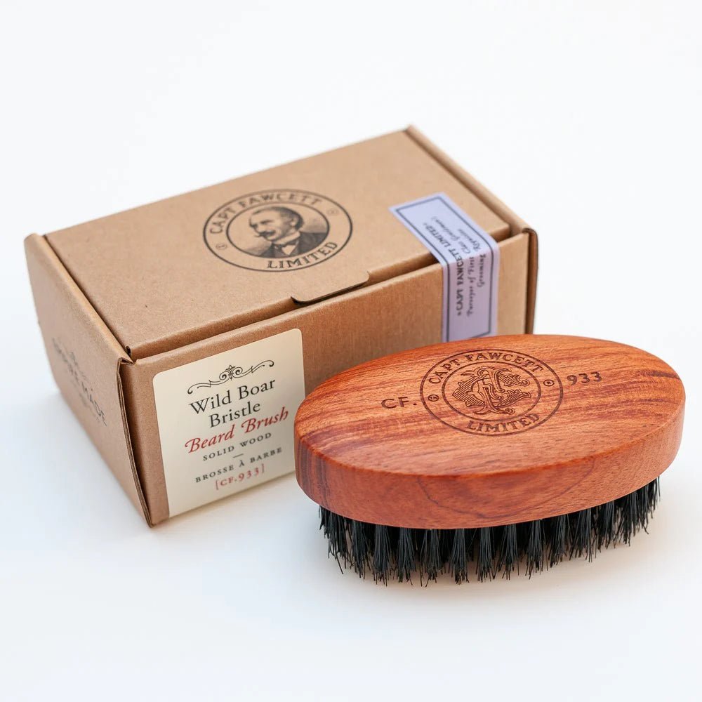 Captain Fawcett’s Wild Boar Bristle Beard Brush - Pure Apotheca