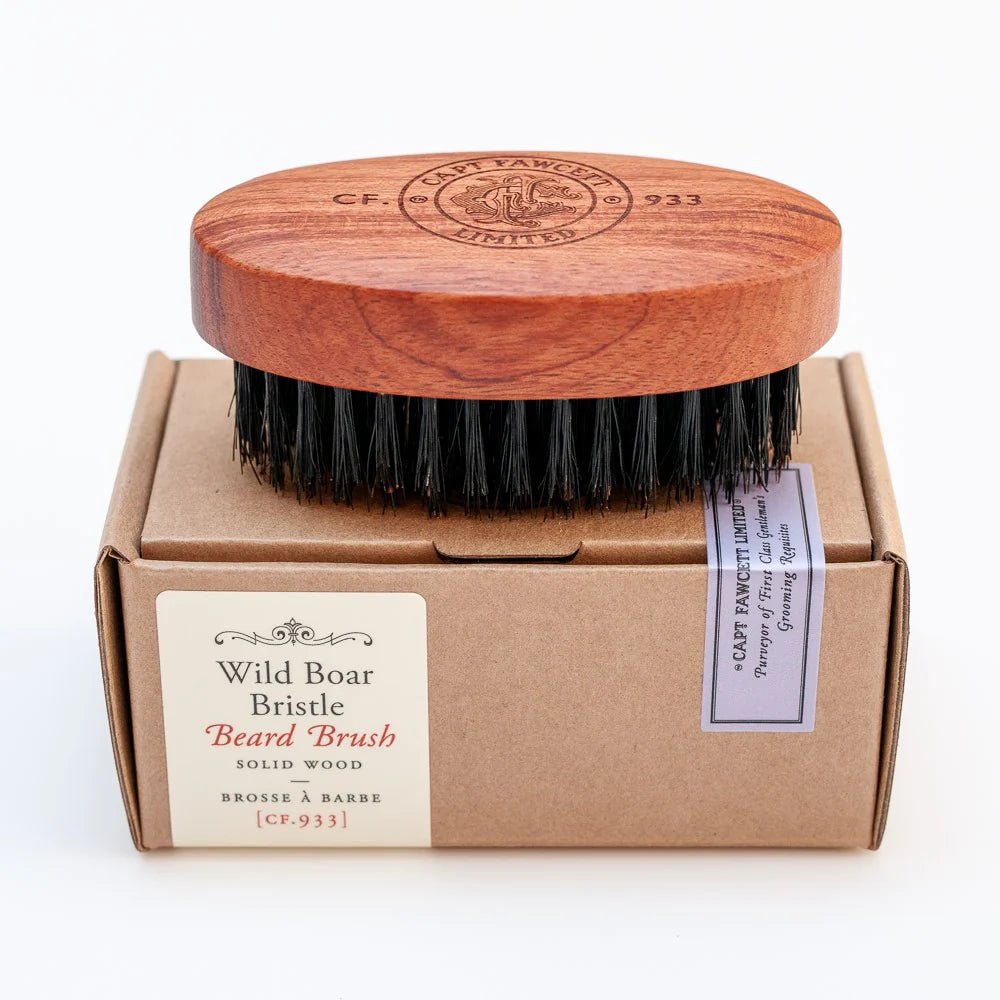 Captain Fawcett’s Wild Boar Bristle Beard Brush - Pure Apotheca