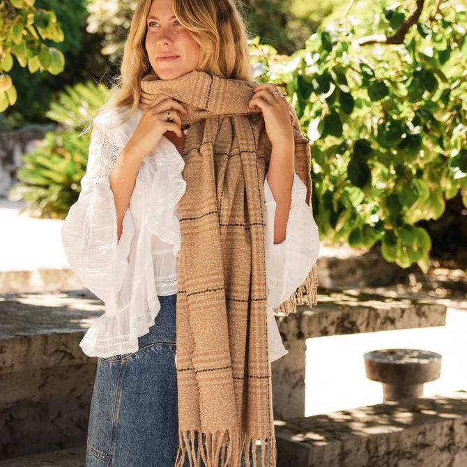 Cardiff Scarf Camel - Pure Apotheca