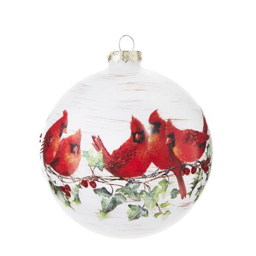 CARDINAL BALL HANGING ORNAMENT 5" - Pure Apotheca