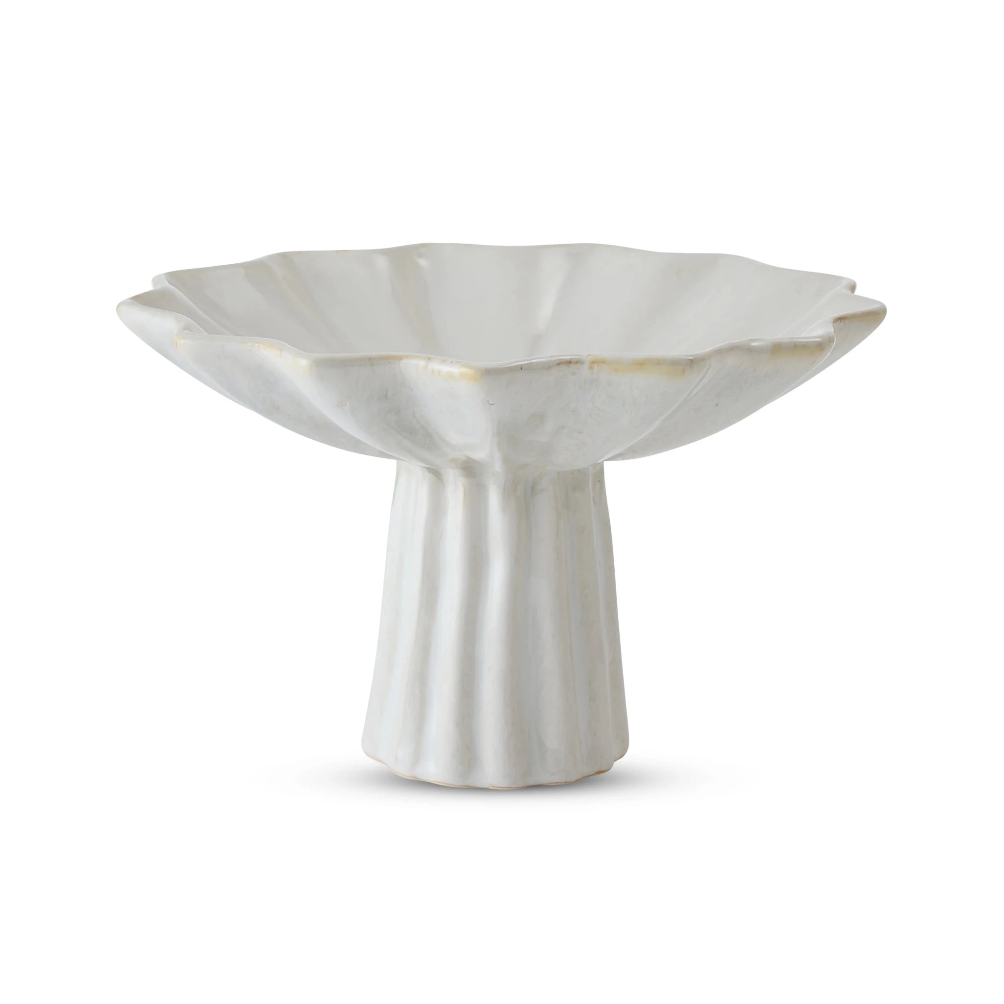 CAREY REACTIVE IVORY HIGH FOOTED BOWL - Pure Apotheca