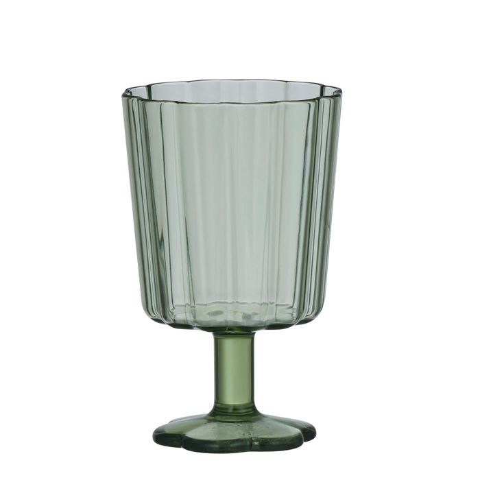 Carina Acrylic Wine Glass Green - Pure Apotheca