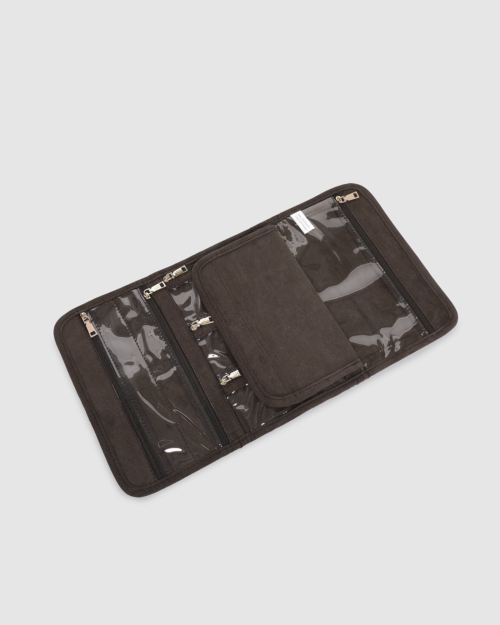 Carla Jewellery Sleeve Suedette Chocolate - Pure Apotheca