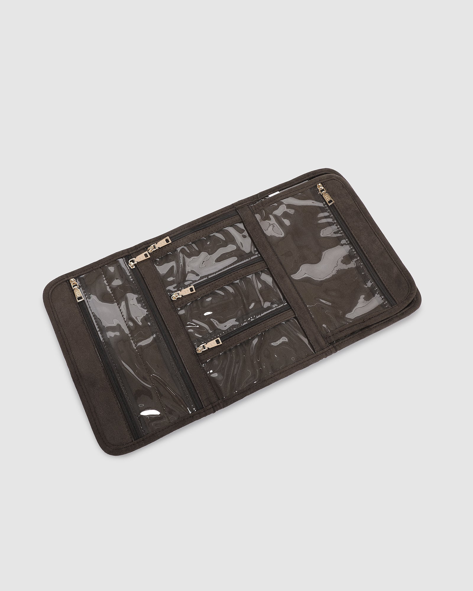 Carla Jewellery Sleeve Suedette Chocolate - Pure Apotheca