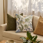 CASEY DARK GREEN TEXTURED CUSHION 55CM - Pure Apotheca