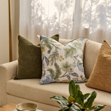 CASEY DARK GREEN TEXTURED CUSHION 55CM - Pure Apotheca