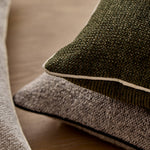 CASEY DARK GREEN TEXTURED CUSHION 55CM - Pure Apotheca