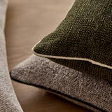 CASEY DARK GREEN TEXTURED CUSHION 55CM - Pure Apotheca