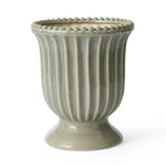 CASSIE SAGE GREEN PEDESTAL VASE - Pure Apotheca