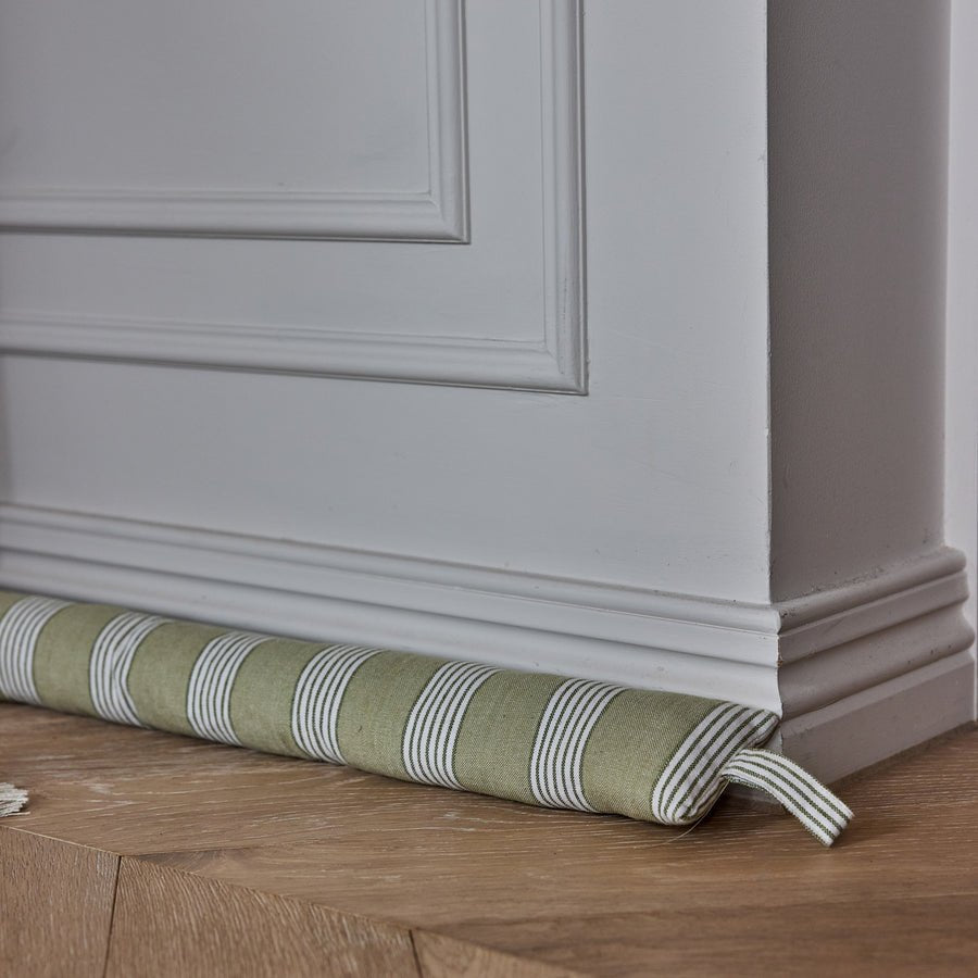CATANIA GREEN STRIPE DRAUGHT STOPPER - Pure Apotheca