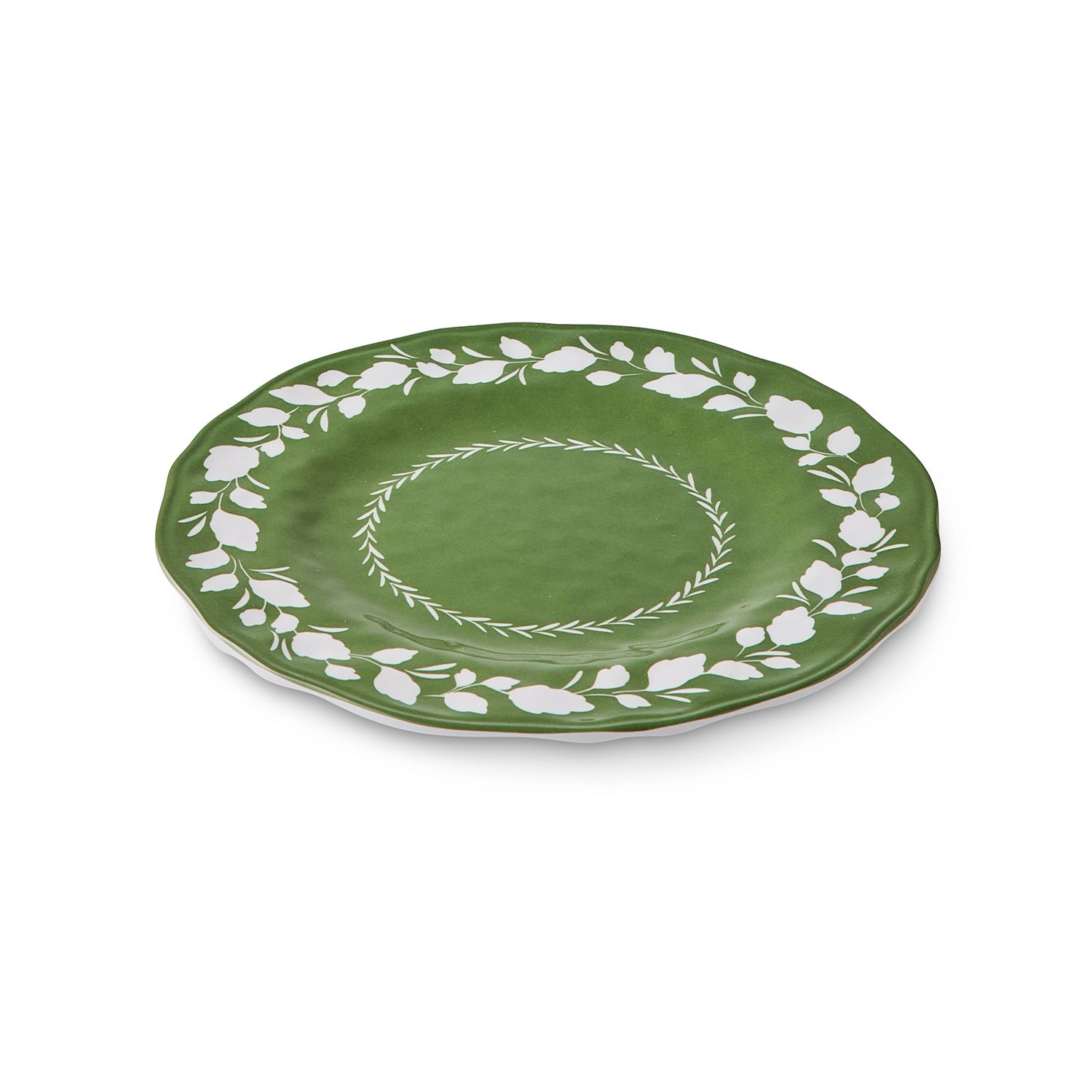 CECILE GREEN MELAMINE SMALL PLATE - Pure Apotheca