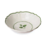 CECILE WHITE/GREEN MELAMINE BOWL - Pure Apotheca