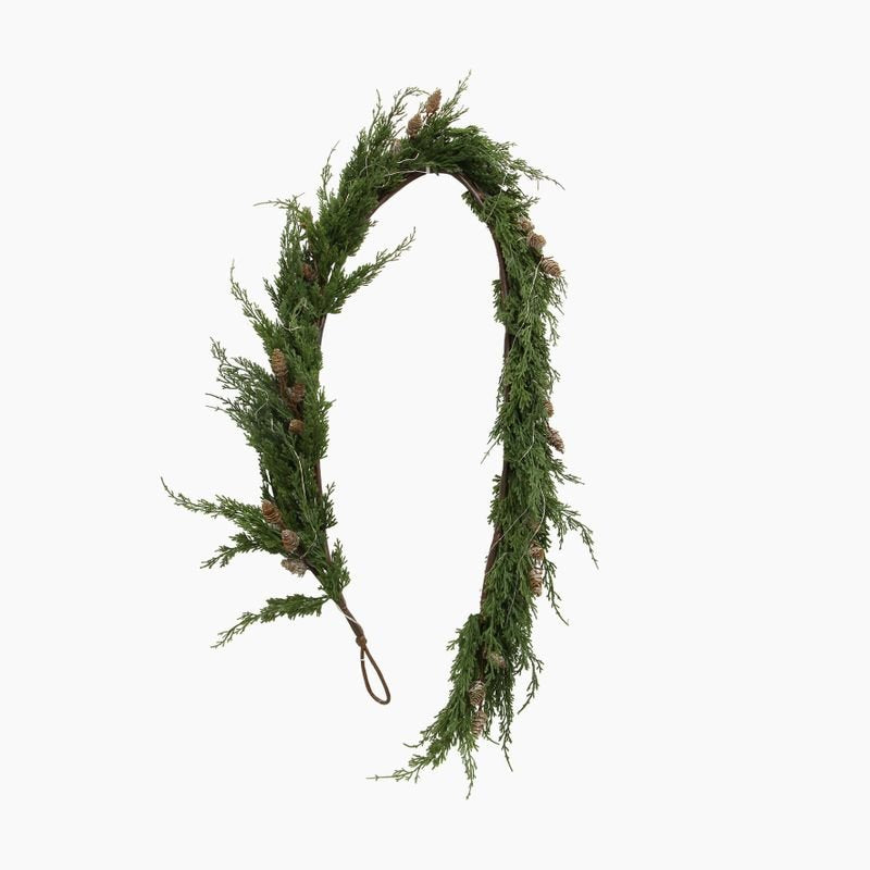 Cedar & Pinecone Swag with Lights 182cm - Pure Apotheca
