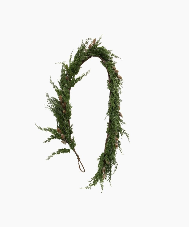 Cedar & Pinecone Swag with Lights 182cm - Pure Apotheca