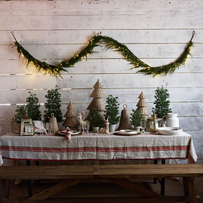 Cedar & Pinecone Swag with Lights 182cm - Pure Apotheca