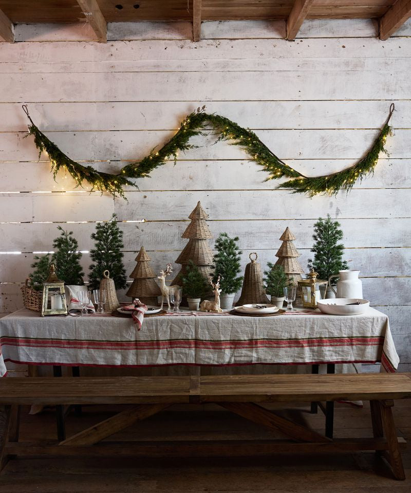 Cedar & Pinecone Swag with Lights 182cm - Pure Apotheca