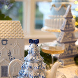 CERAMIC BLUE AND WHITE TREEPOT - Pure Apotheca