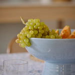 CERAMIC BLUE PEDESTAL BOWL D30XH17CM - Pure Apotheca