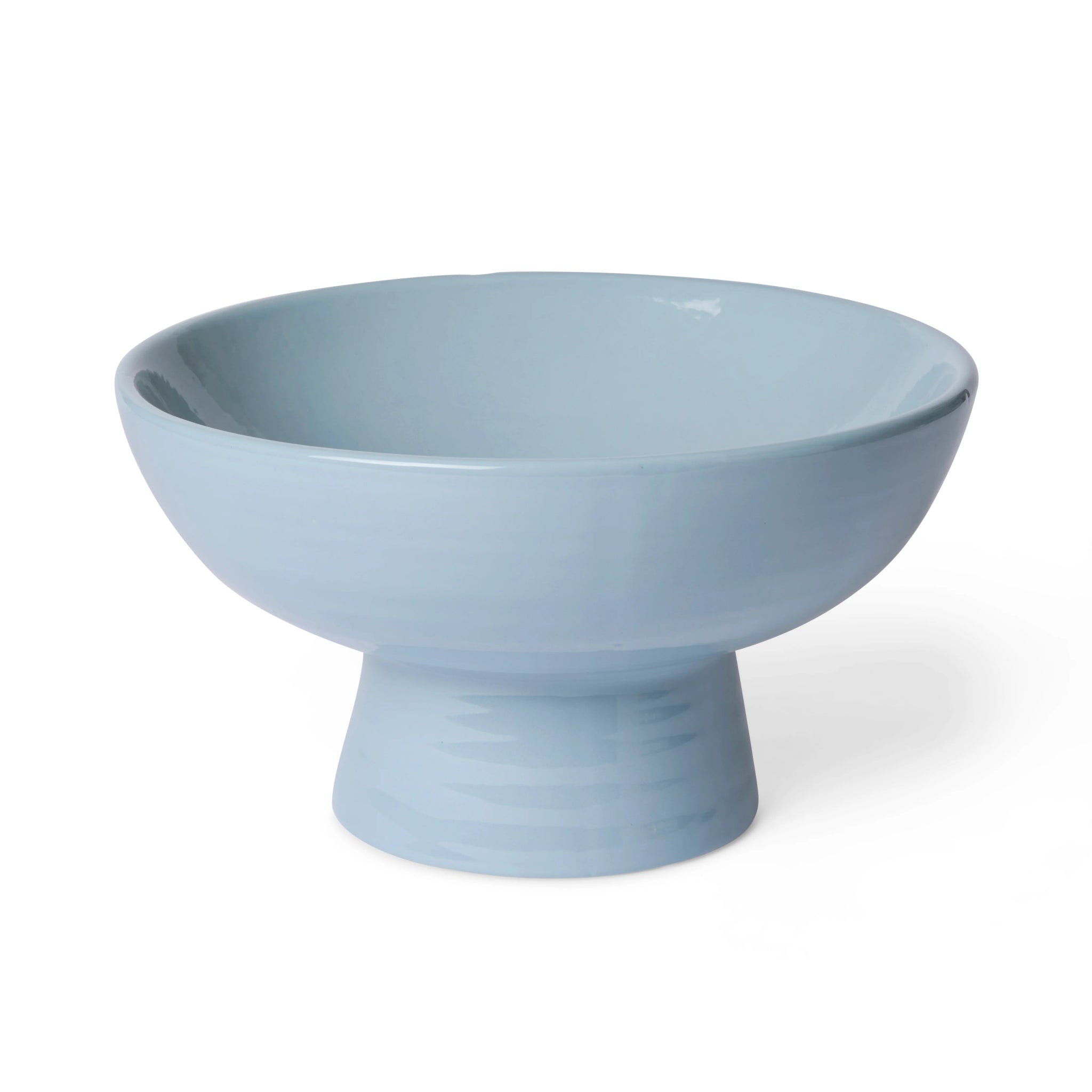 CERAMIC BLUE PEDESTAL BOWL D30XH17CM - Pure Apotheca