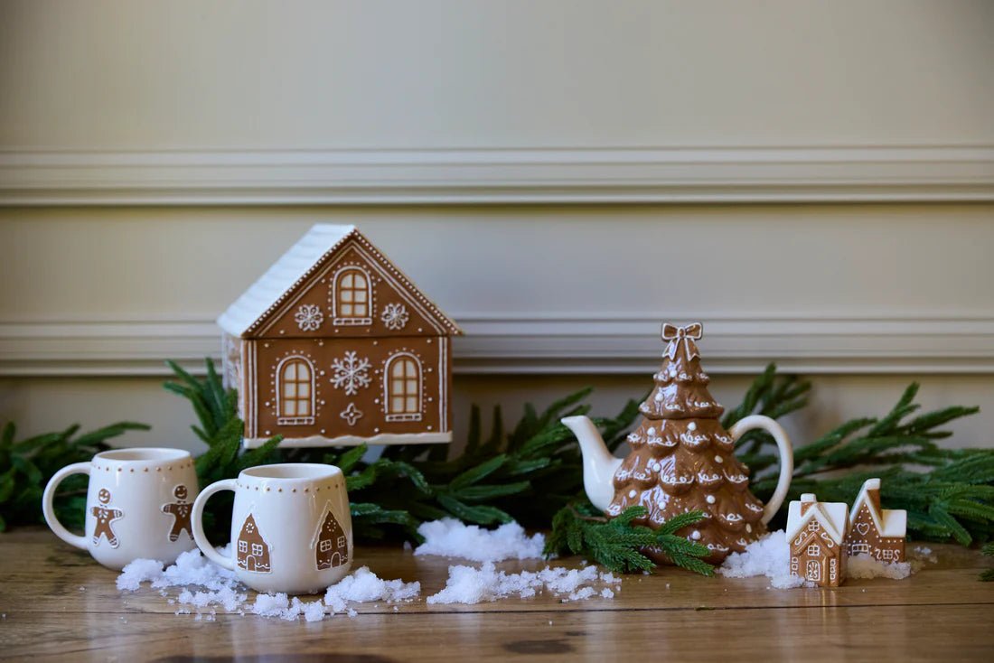 CERAMIC GINGERBREAD HOUSE COOKIE JAR - Pure Apotheca