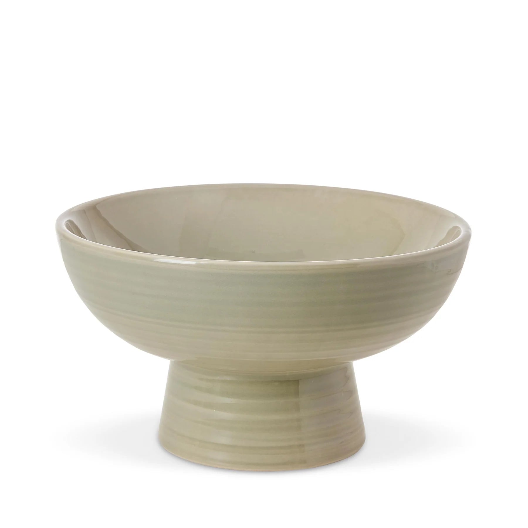 CERAMIC SAGE GREEN PEDESTAL BOWL - Pure Apotheca