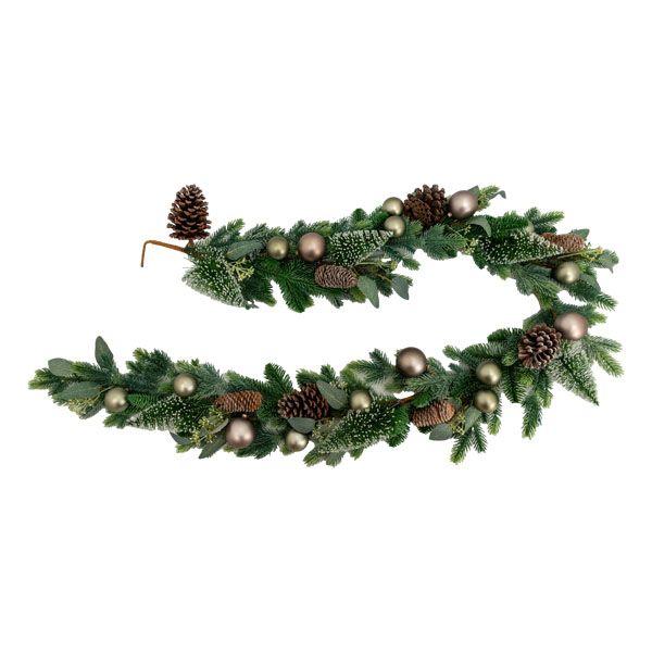 CHAMPAGNE BAUBLE GARLAND 180CM - Pure Apotheca