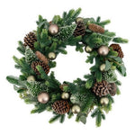 CHAMPAGNE BAUBLE WREATH 50CM - Pure Apotheca