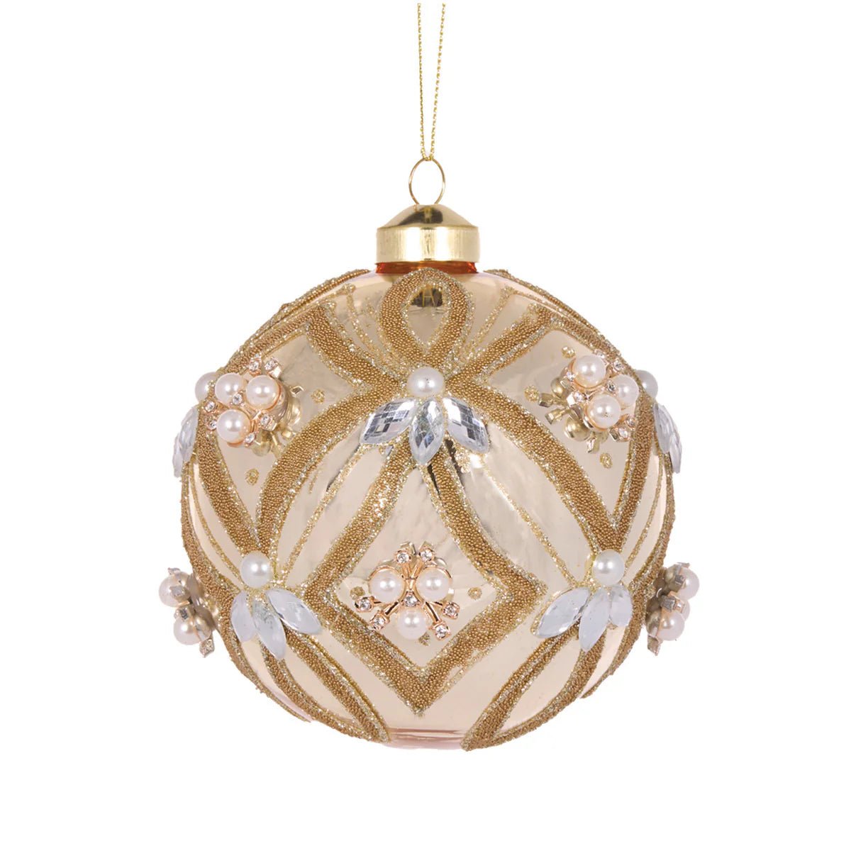 CHAMPAGNE BEADED DECO BAUBLE - Pure Apotheca