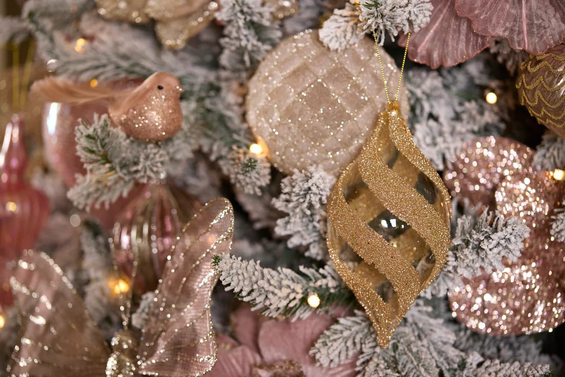 CHAMPAGNE CRYSTAL SWIRL DROP BAUBLE - Pure Apotheca