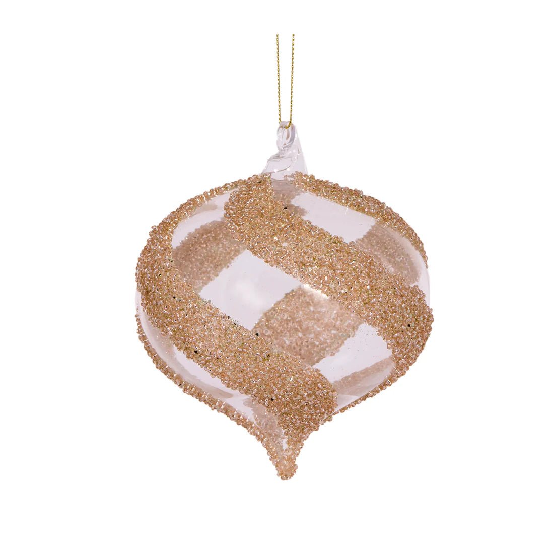 CHAMPAGNE CRYSTAL SWIRL ONION BAUBLE - Pure Apotheca