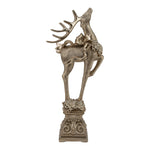 Champagne Deer on Pedestal 41cm - Pure Apotheca