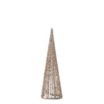 Champagne Embellished Light Up Cone Tree LED 40cm - Pure Apotheca