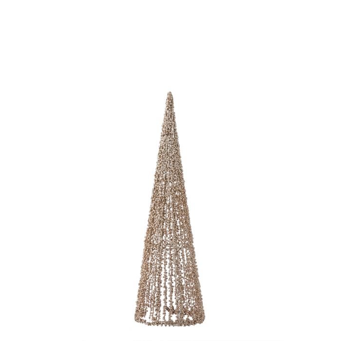 Champagne Embellished Light Up Cone Tree LED 40cm - Pure Apotheca