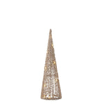 Champagne Embellished Light Up Cone Tree LED 40cm - Pure Apotheca