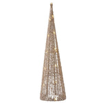 Champagne Embellished Light Up Cone Tree LED 60cm - Pure Apotheca