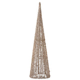 Champagne Embellished Light Up Cone Tree LED 60cm - Pure Apotheca