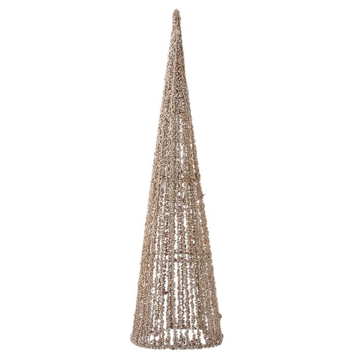 Champagne Embellished Light Up Cone Tree LED 60cm - Pure Apotheca