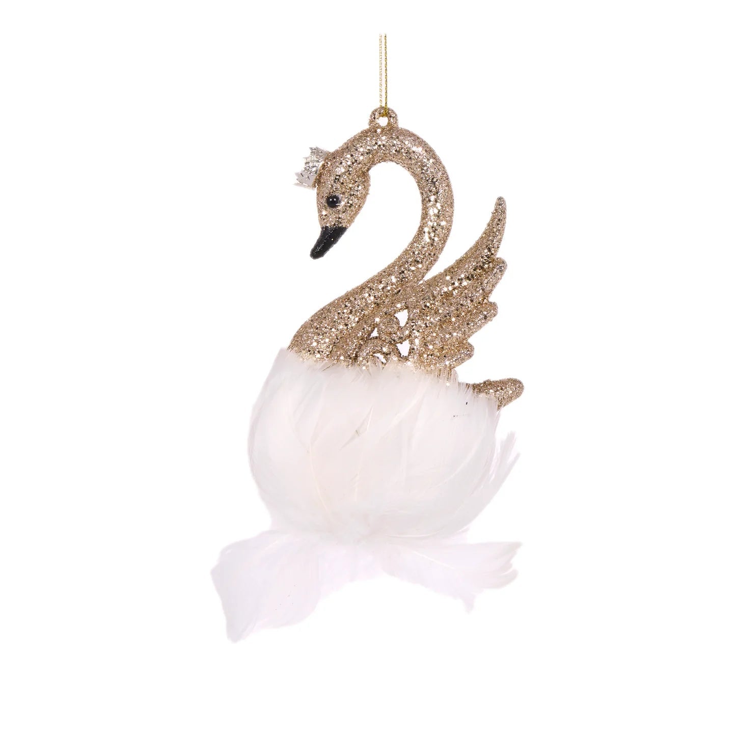 CHAMPAGNE FEATHERED SWAN HANGING - Pure Apotheca