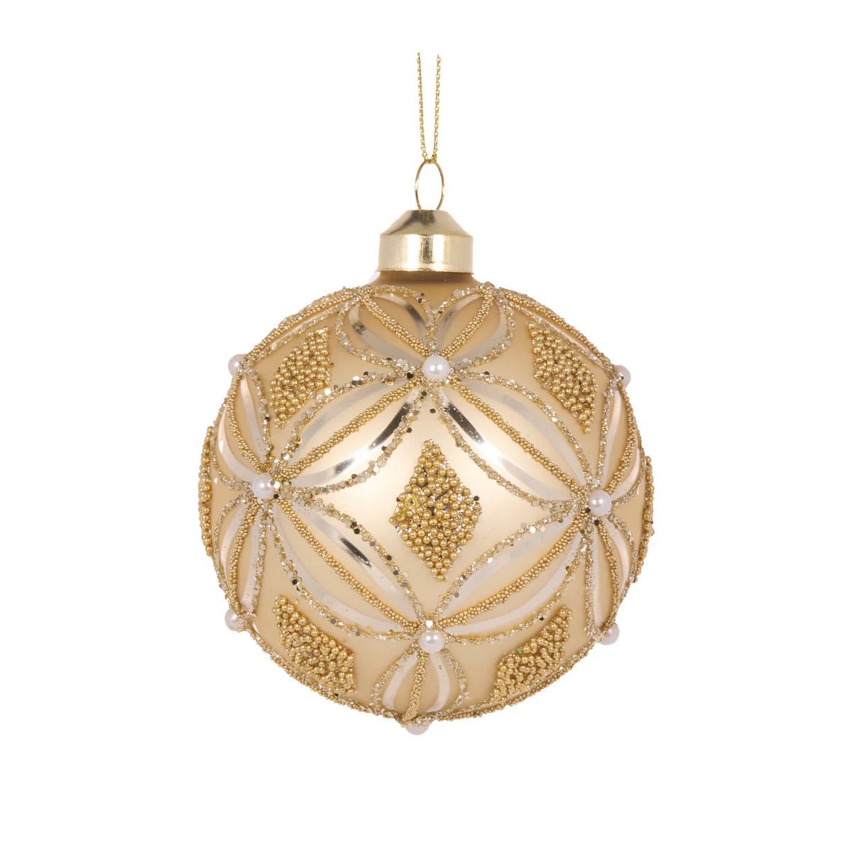 CHAMPAGNE FROSTED DECO BAUBLE - Pure Apotheca