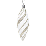 CHAMPAGNE GLITTER SWIRL DROP BAUBLE - Pure Apotheca