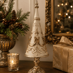 Champagne Ivory Christmas Tree 37cm - Pure Apotheca