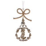 CHAMPAGNE JEWELED BOW DROP BAUBLE - Pure Apotheca